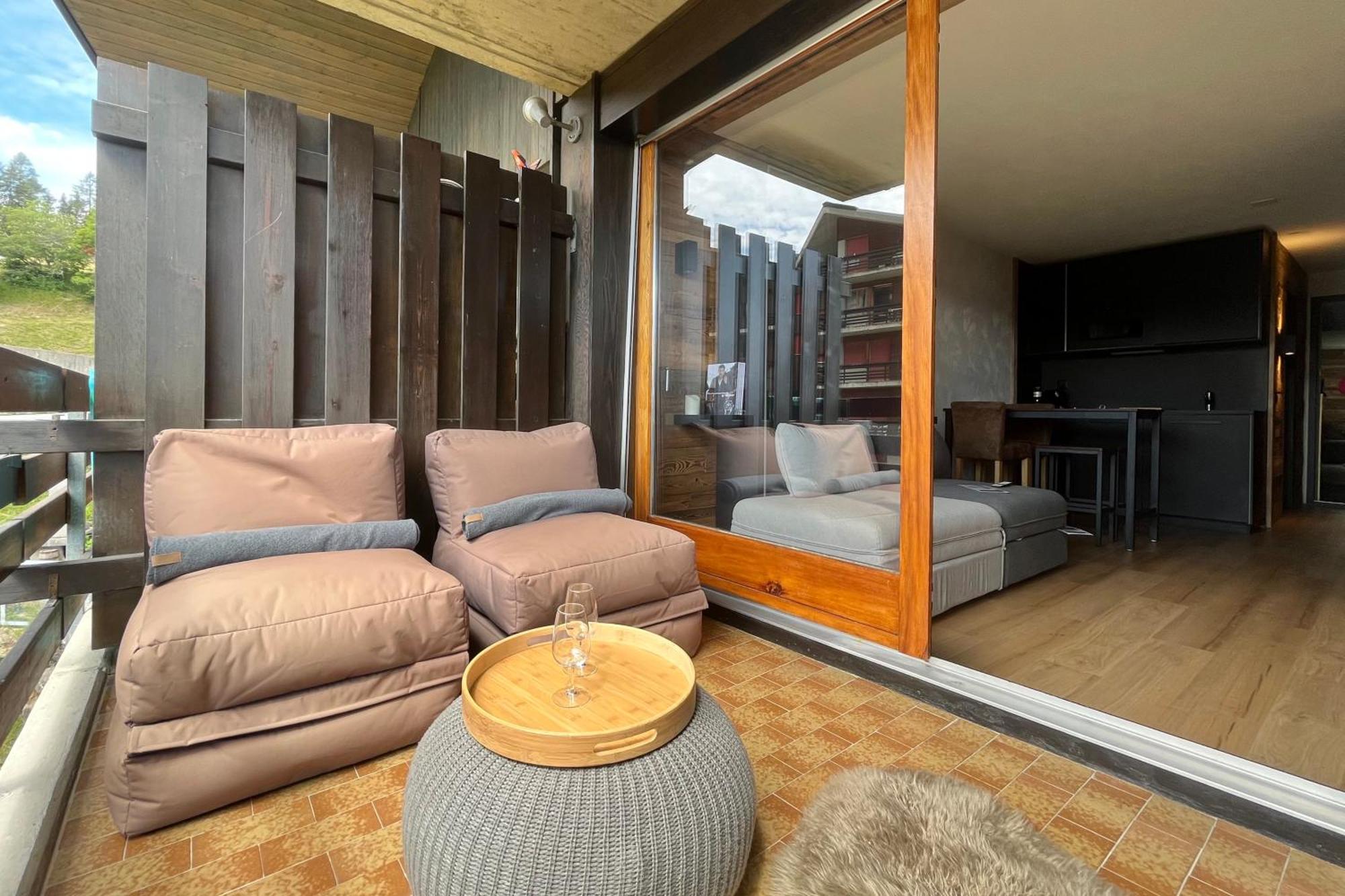 Les Cerfs - Appartement & Studio - Anzere Exterior photo